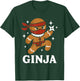 Ginjas Gingerbread Ninja Funny Christmas Cookie Boys T-Shirt - T-Shirt | Forest