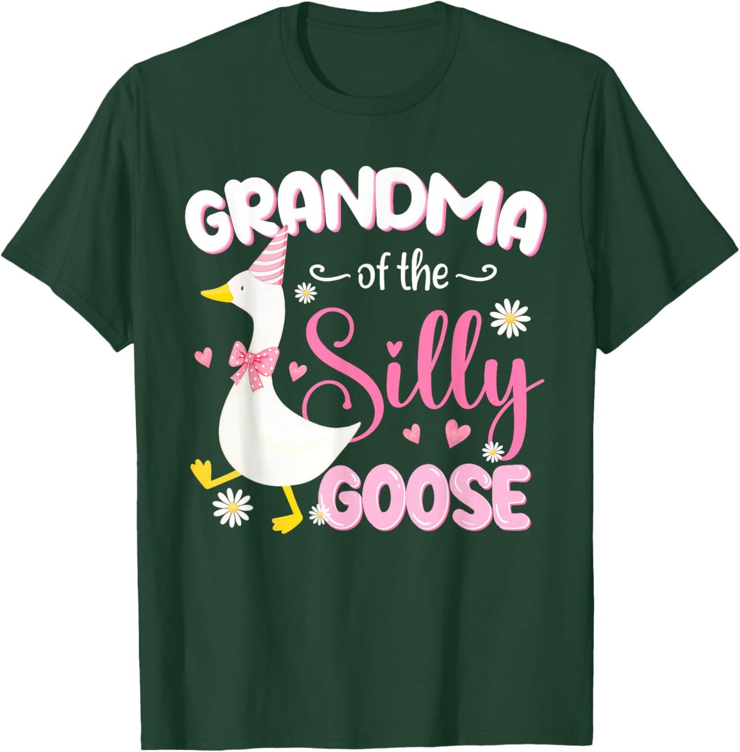 Silly Grandma Goose 1st Birthday Family Matching Party T-Shirt - T-Shirt | Forest