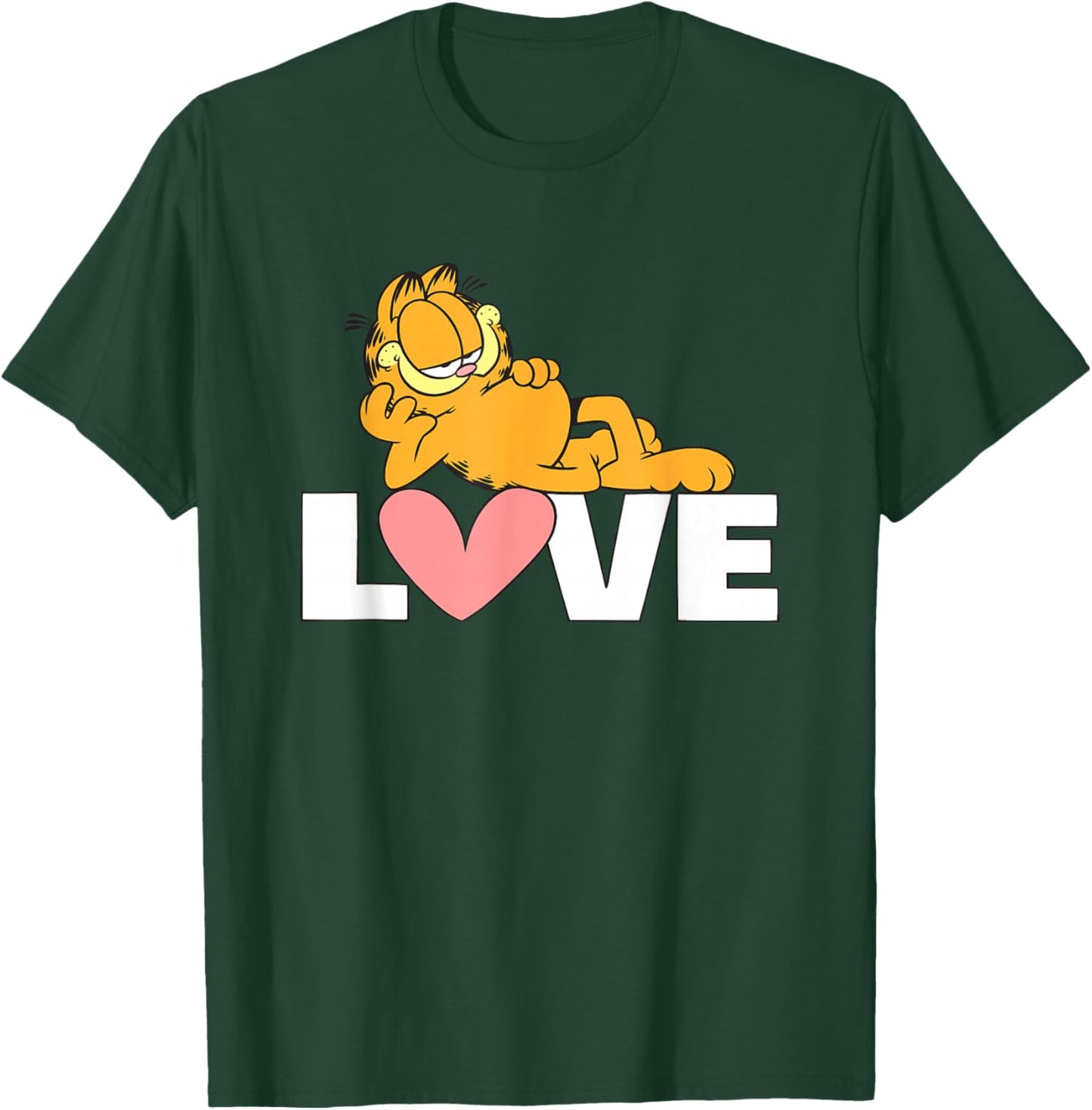 Garfield Valentine's Day Relaxed and in Love T-Shirt - T-Shirt | Forest