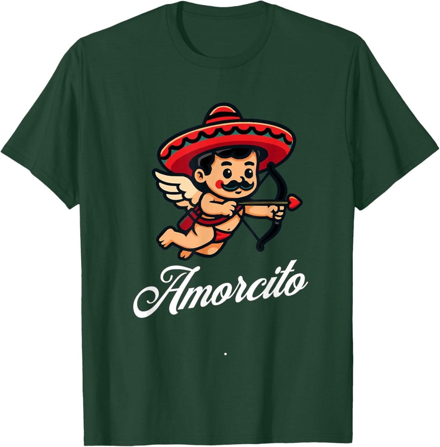 Amorcito Mexican Coupid Valentines Day I Love You Spanish T-Shirt - T-Shirt | Forest