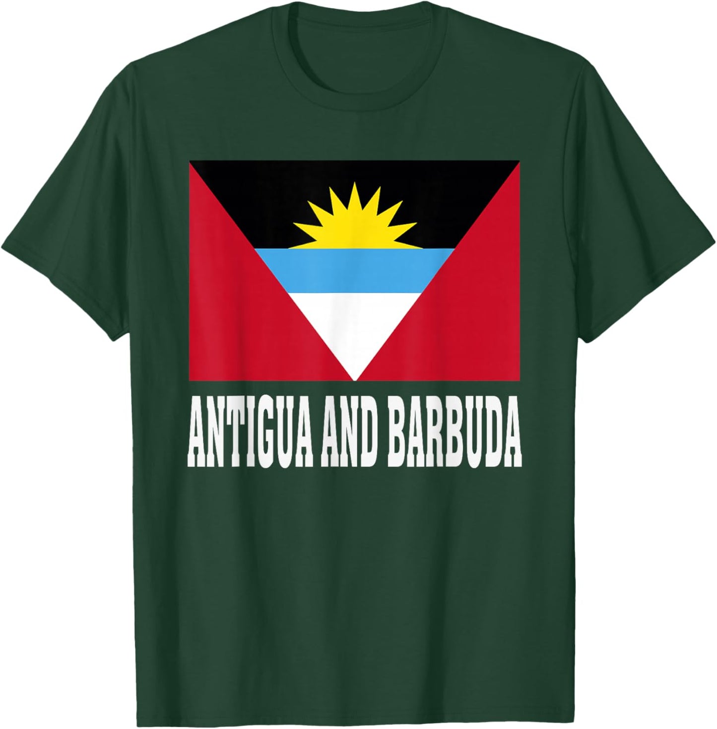 Antigua and Barbuda Flag Patriotic National Roots Souvenir T-Shirt - T-Shirt | Forest