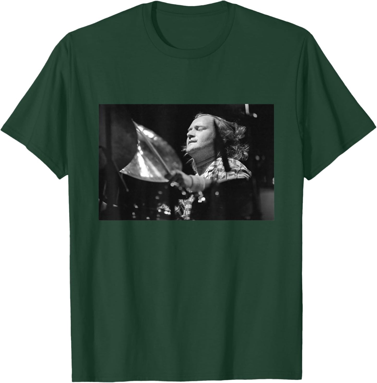 Phil Collins Drumming for Eric Clapton Birmingham NEC 1986 T-Shirt - T-Shirt | Forest