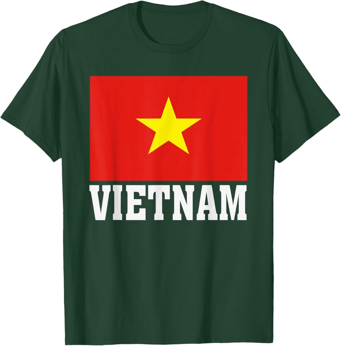 Vietnam Flag Patriotic National Roots Souvenir T-Shirt - T-Shirt | Forest