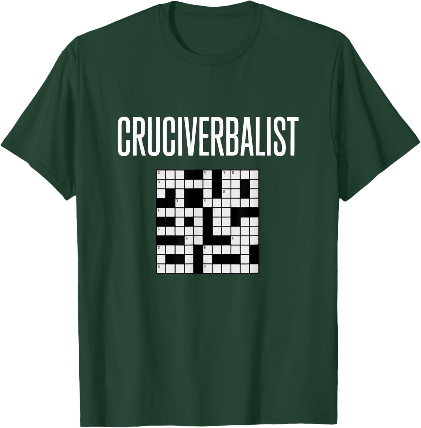 Cruciverbalist Crossword Puzzle Word Lover Humor T-Shirt - T-Shirt | Forest