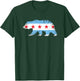 Chicago Flag Rustic City Pride Illinois Animal T-Shirt - T-Shirt | Forest