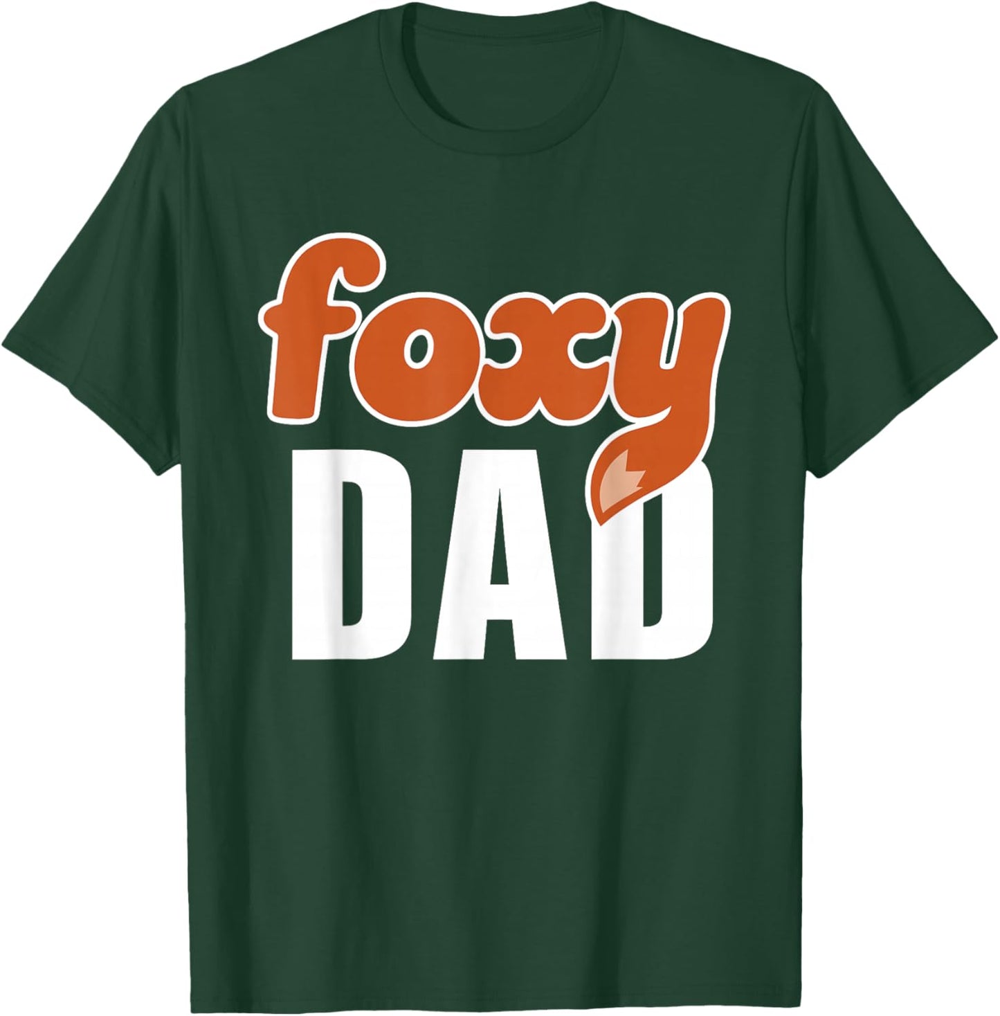 Foxy Dad Shirt Funny Father Gift Cute Fox Cartoon Film 2 T-Shirt - T-Shirt | Forest