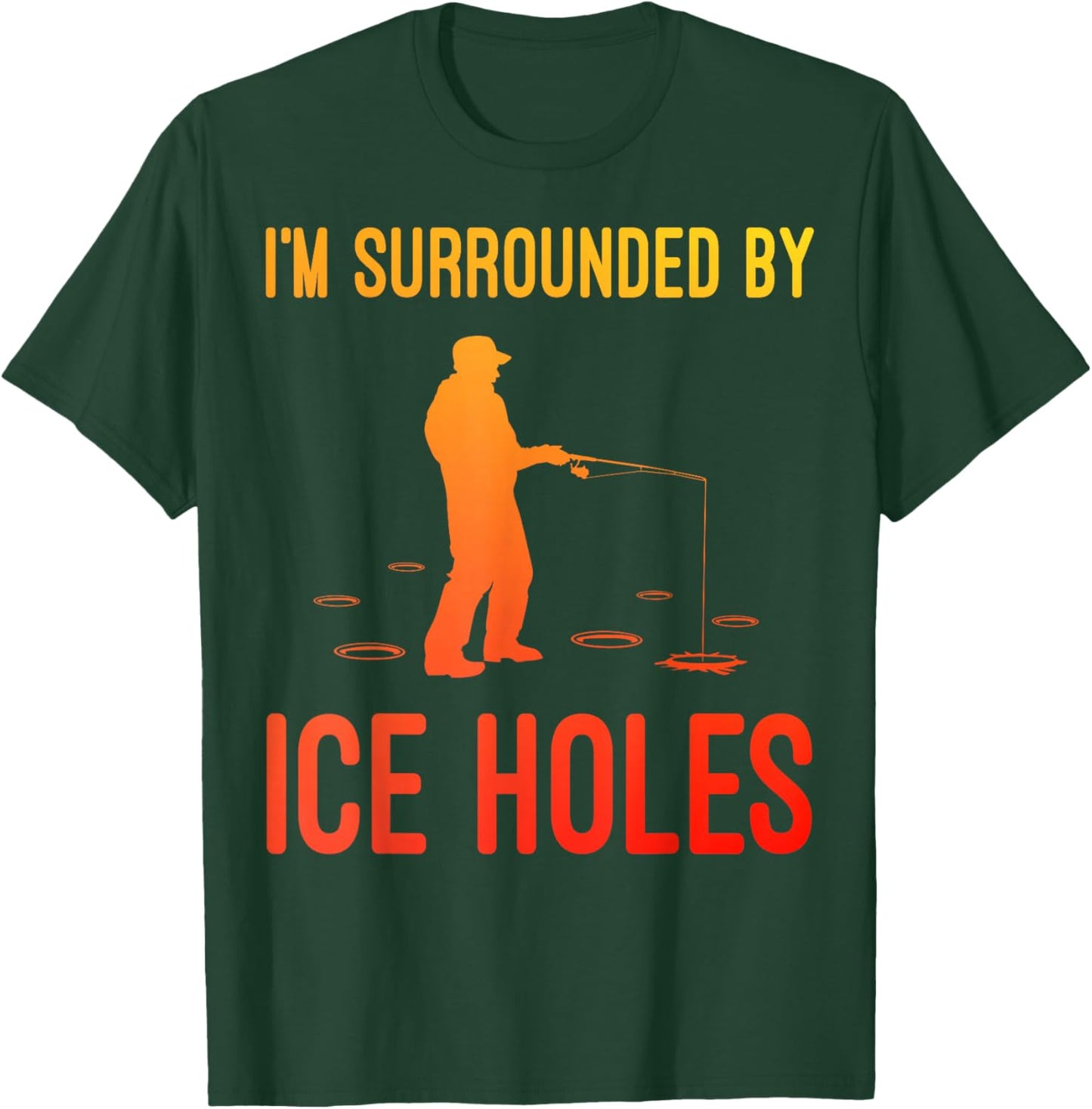 Funny Ice Fishing Novelty Women Ice Fishing Lover T-Shirt - T-Shirt | Forest