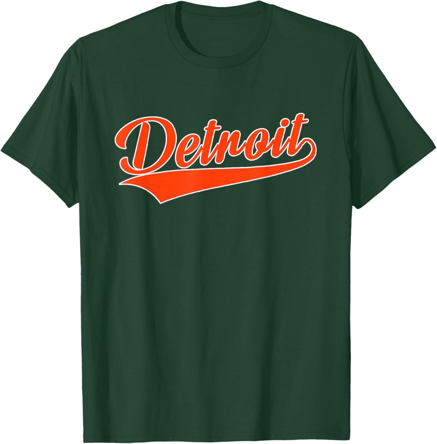 Detroit - Throwback Design - Classic T-Shirt - T-Shirt | Forest