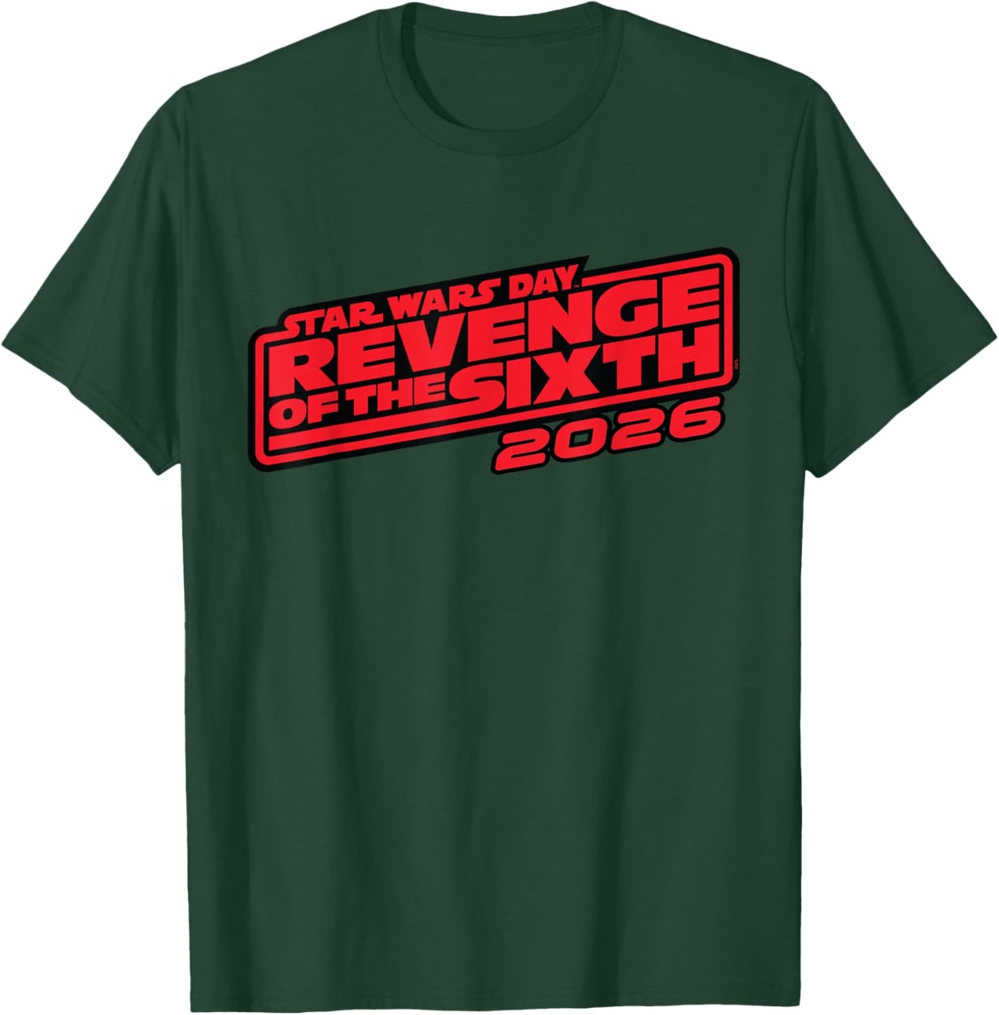 Star Wars Day Revenge of the Sixth May 6th 2026 Angled Logo T-Shirt - T-Shirt | Forest