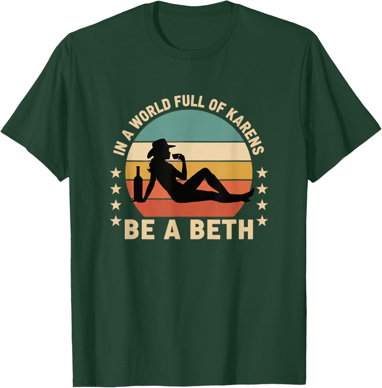 Be A Beth in A World Full of Karens Funny Family Saying Kids T-Shirt - T-Shirt | Forest