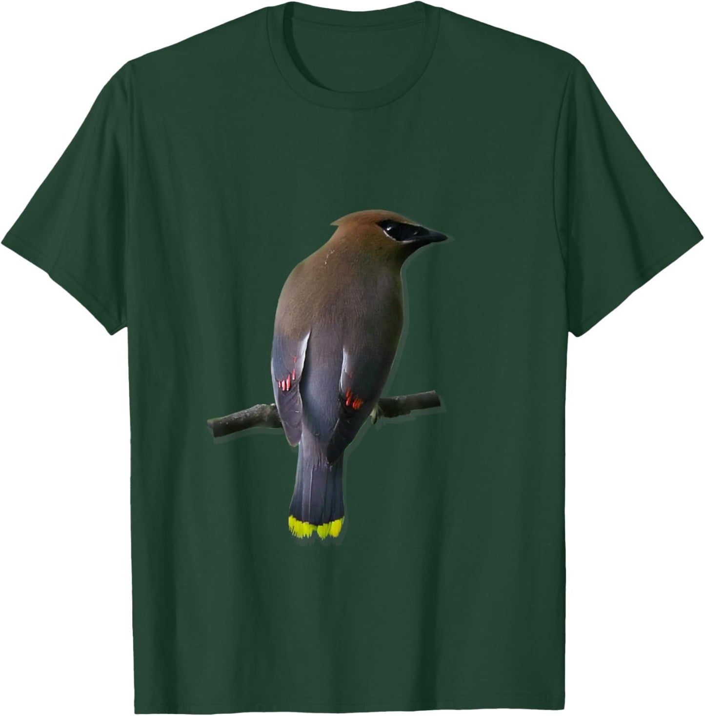 Cedar Waxwing : Bird Watchers T-Shirt - T-Shirt | Forest