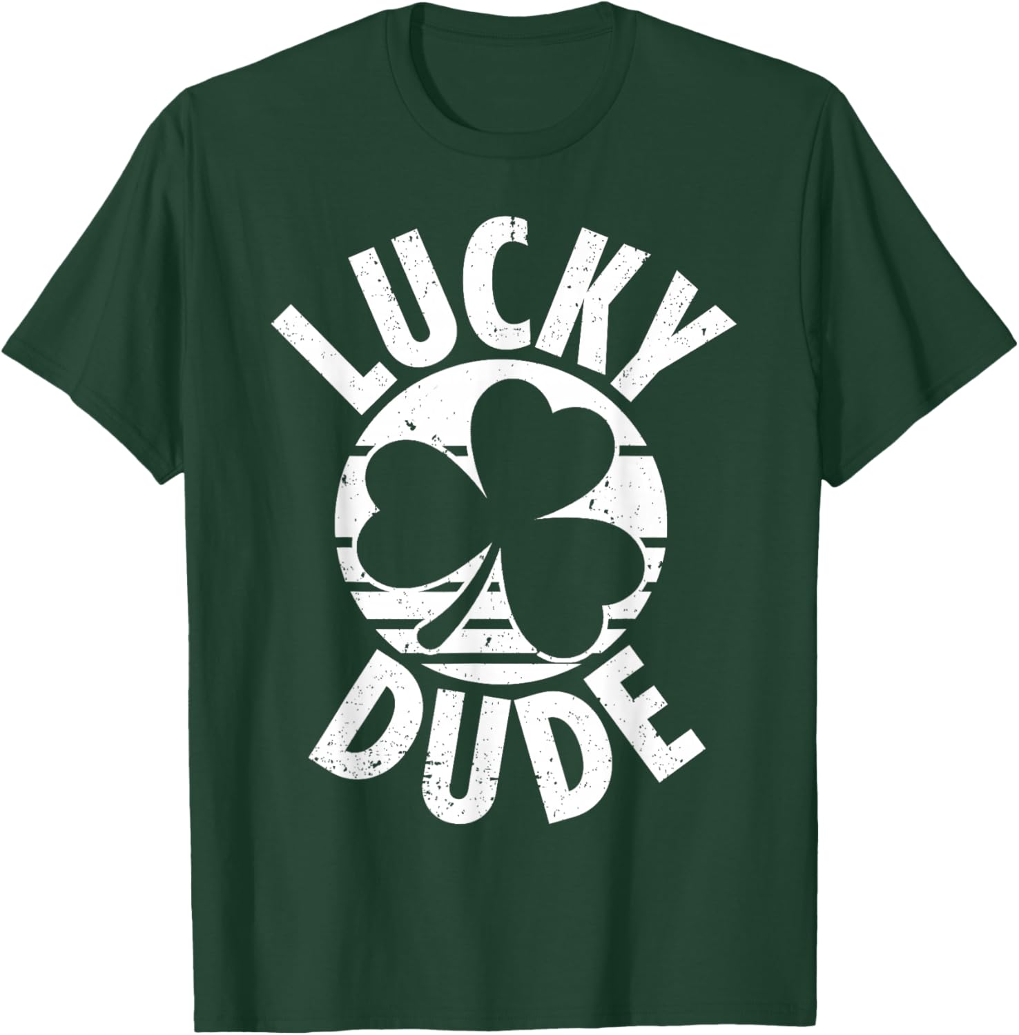 Funny St Patricks Day Lucky Dude Shamrock Boys Kids T-Shirt - T-Shirt | Forest