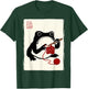 Japanese Grumpy Frog Knitting Sewing Funny Crochet T-Shirt - T-Shirt | Forest