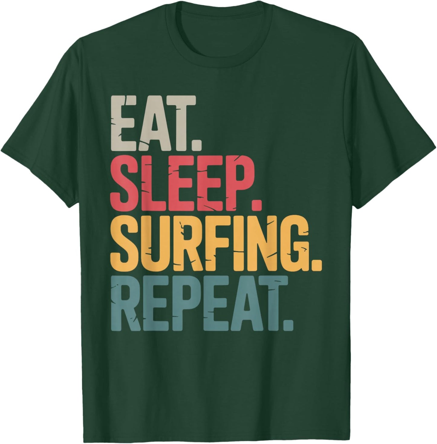 Surfing Art Women Surfer Surfboard Lover Surfing T-Shirt - T-Shirt | Forest