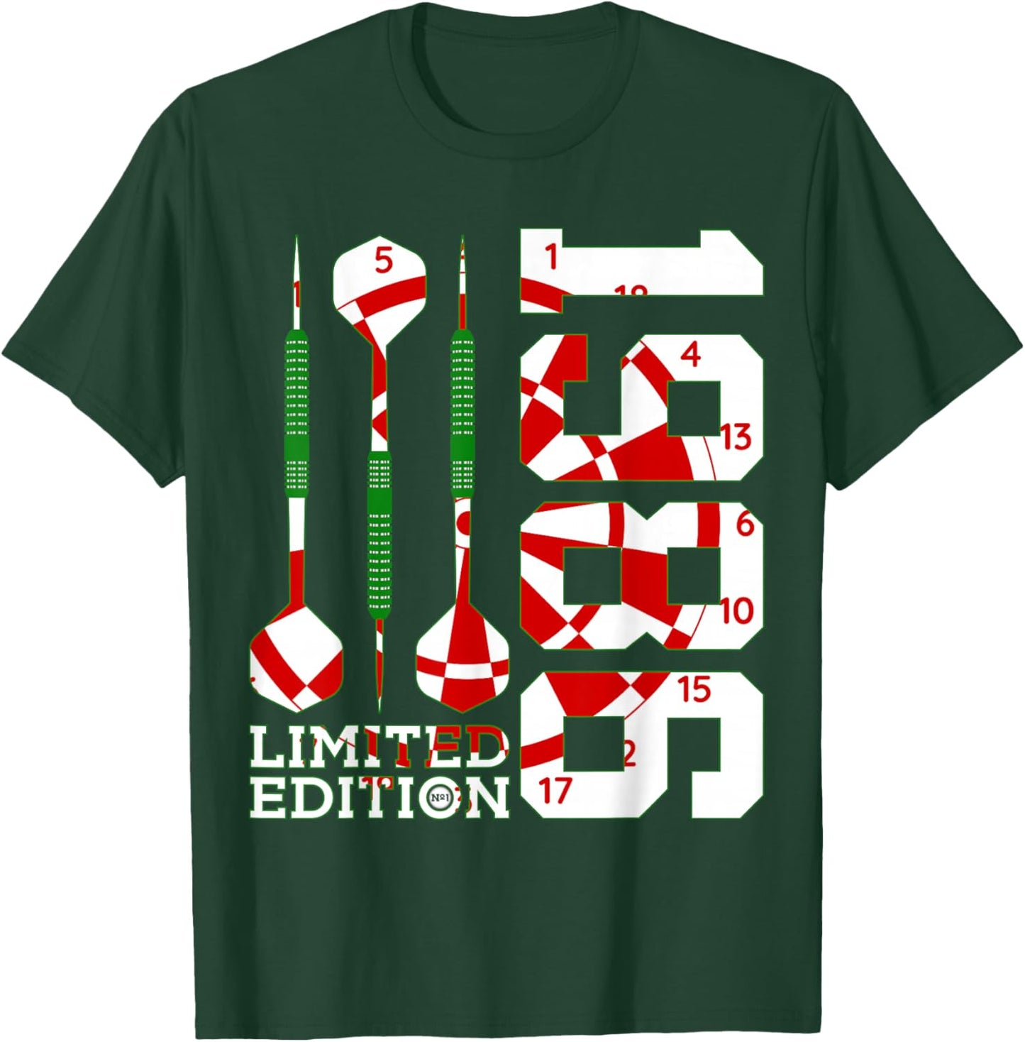 Limited Edition 1986 Darts 40TH Birthday T-Shirt - T-Shirt | Forest
