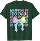 100 Days of School Girls Coquette Bow 100th Day of School T-Shirt - T-Shirt | Forest