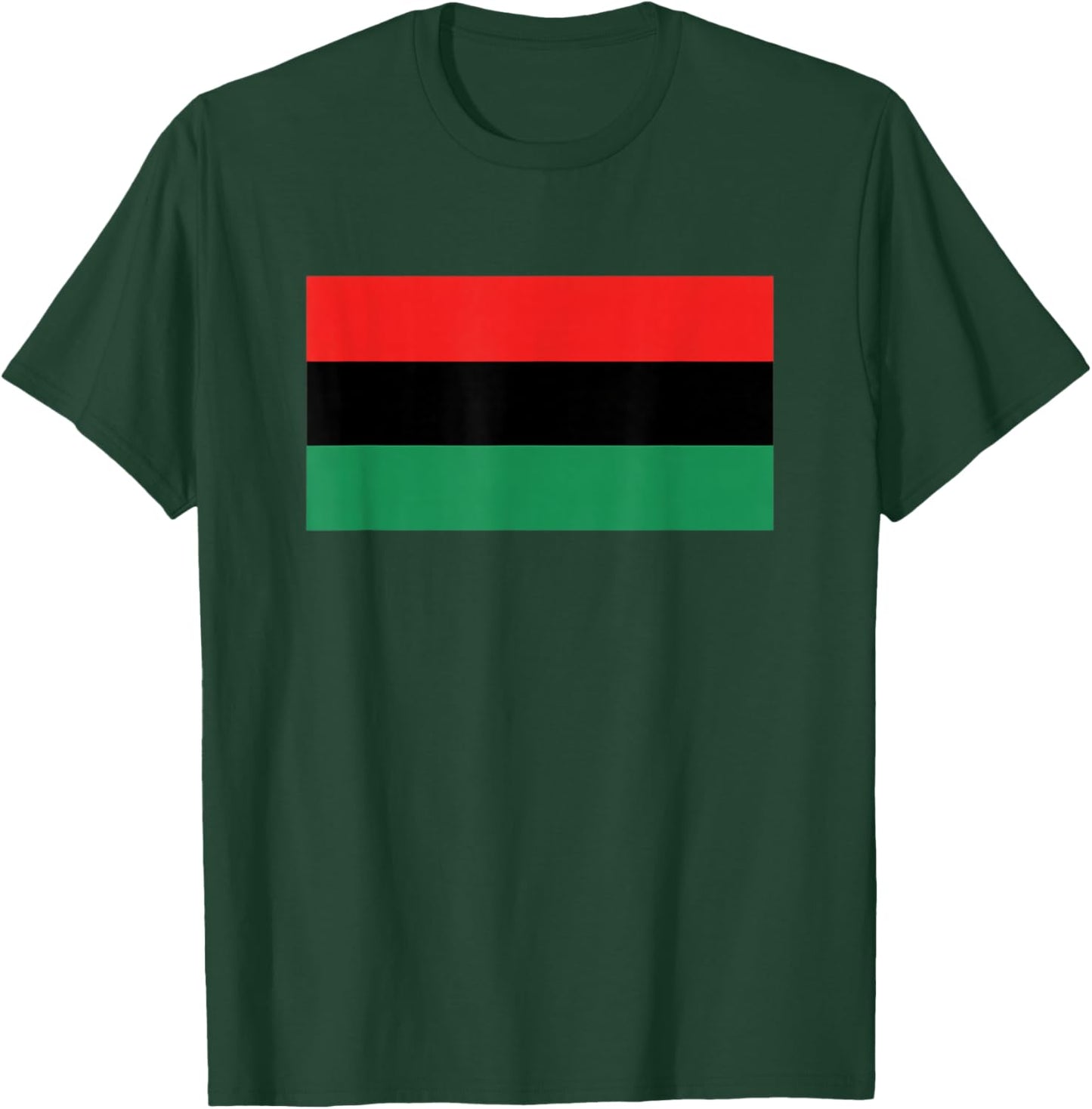 Pan African Flag Red Black Green African Pride Afrocentric T-Shirt - T-Shirt | Forest