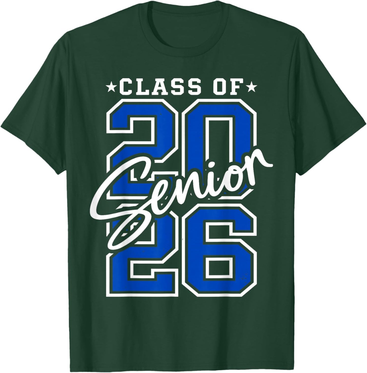 Retro Class of 2026 Senior Student School Graduation 2026 T-Shirt - T-Shirt | Forest