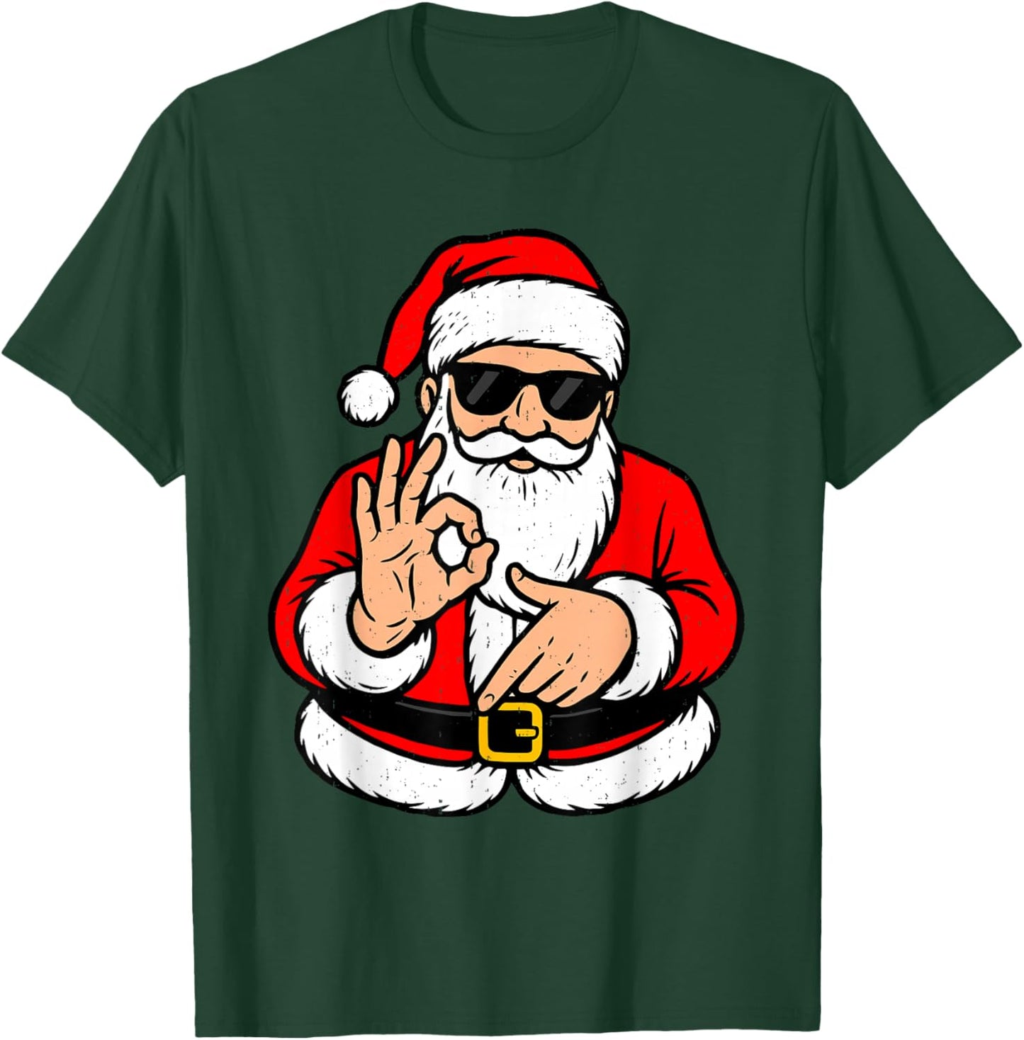 Funny Six Seven 6 7 Meme Santa Claus Xmas Holiday Christmas T-Shirt - T-Shirt | Forest