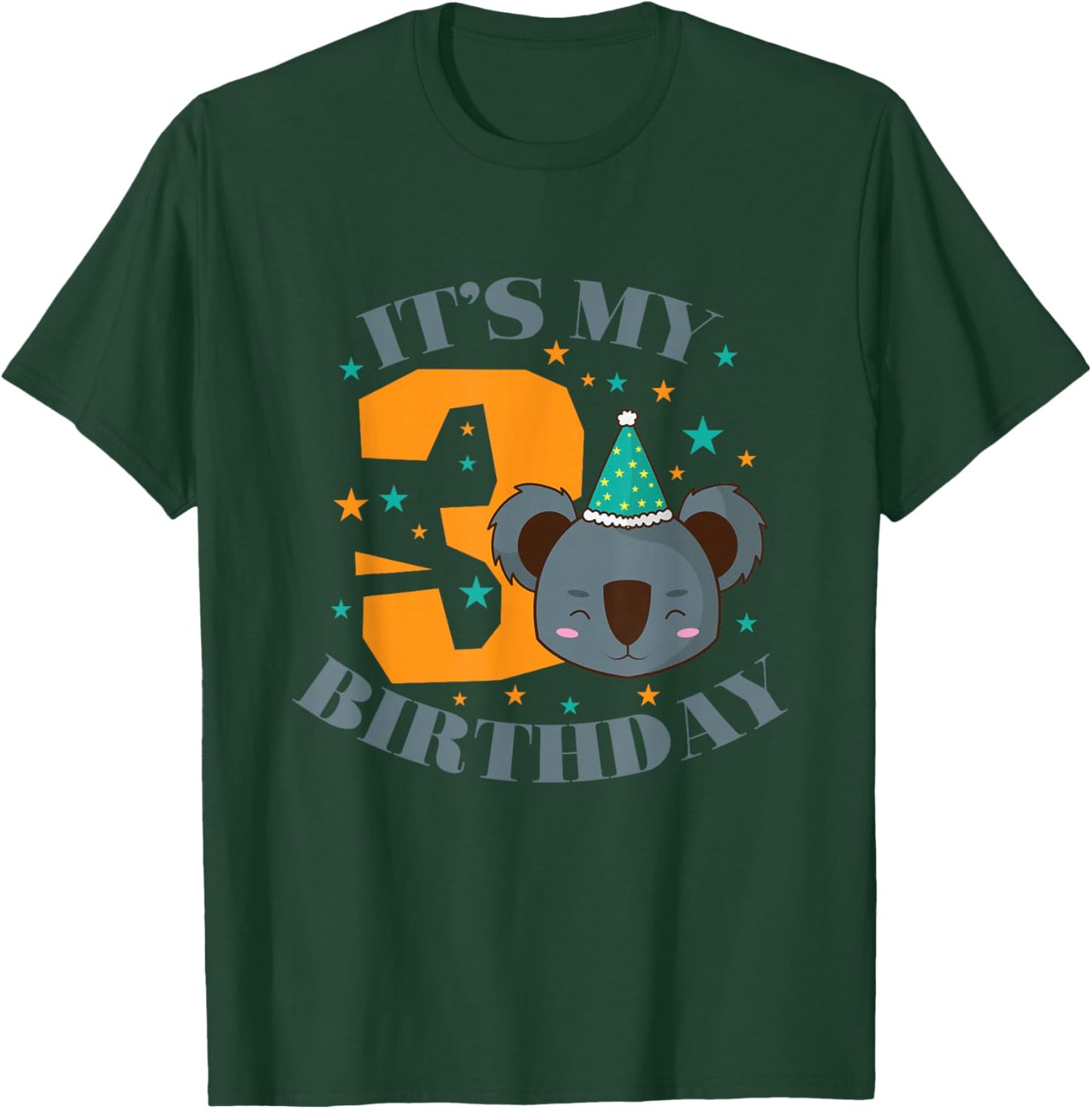 It's My 3rd Birthday Koala Child Girl T-Shirt - T-Shirt | Forest