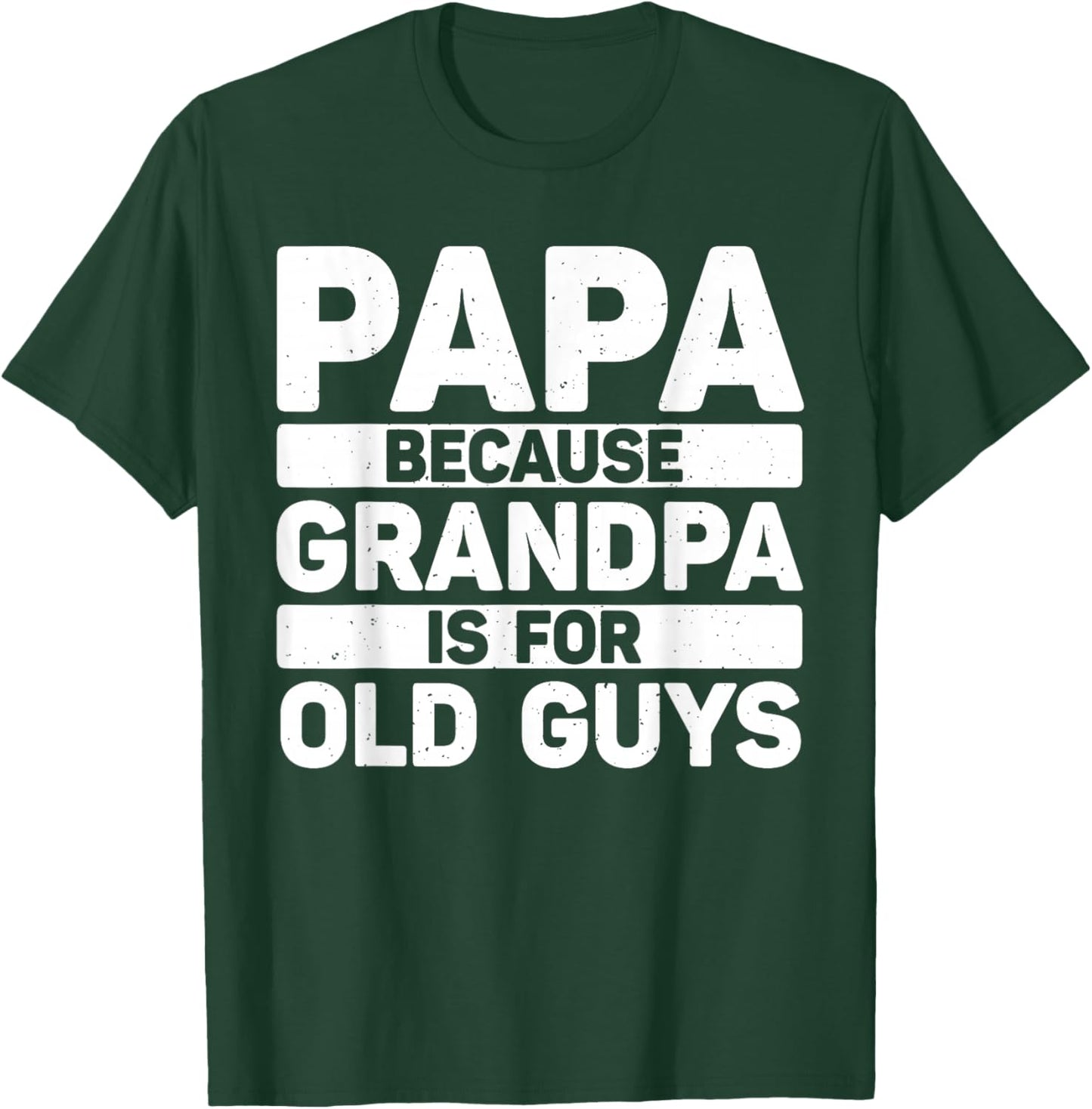 Papa Art for Grandpa Men from Grandkids Father's Day Papa T-Shirt - T-Shirt | Forest