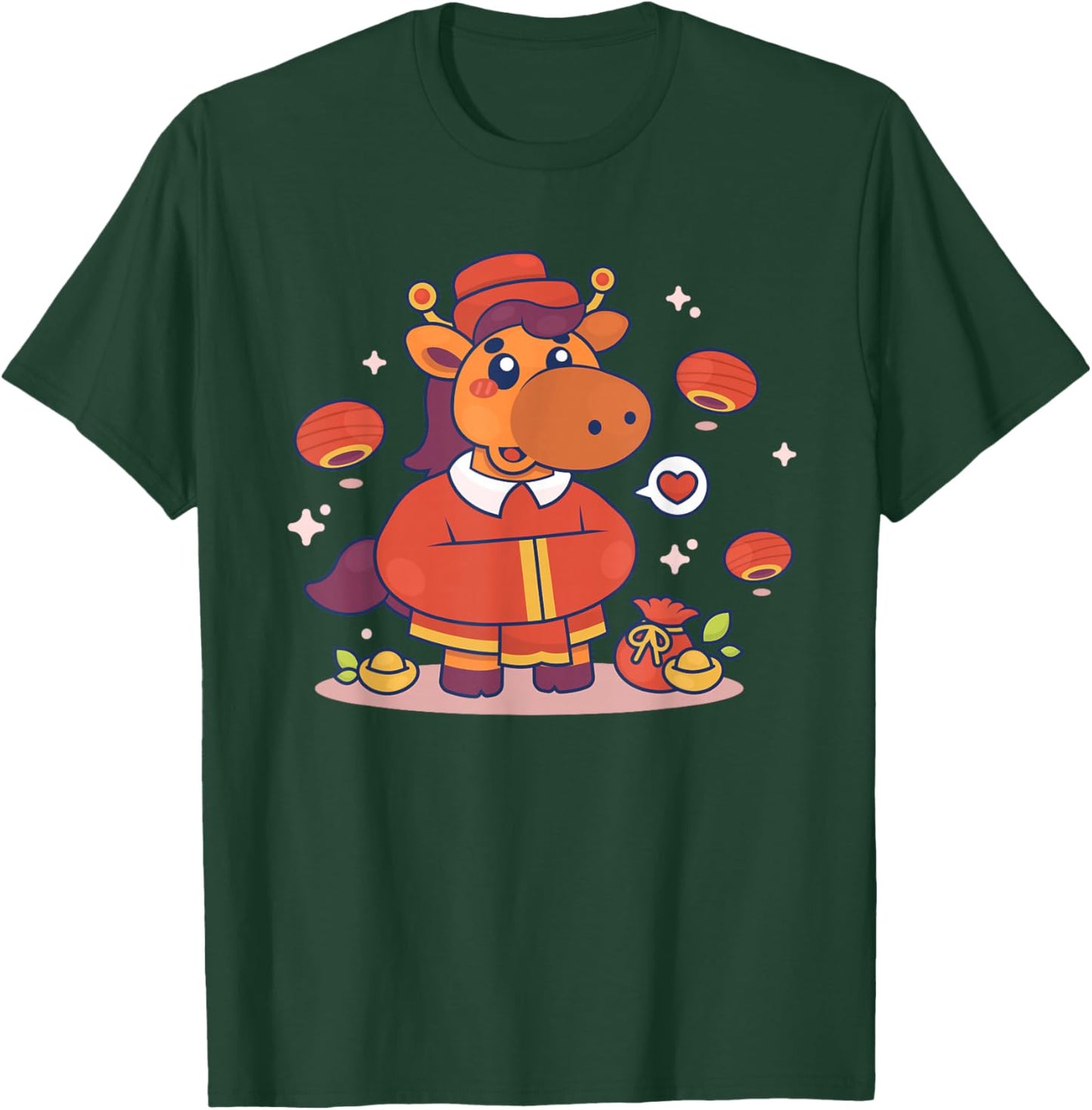 Year of The Horse Lunar Chinese New Year Zodiac T-Shirt - T-Shirt | Forest
