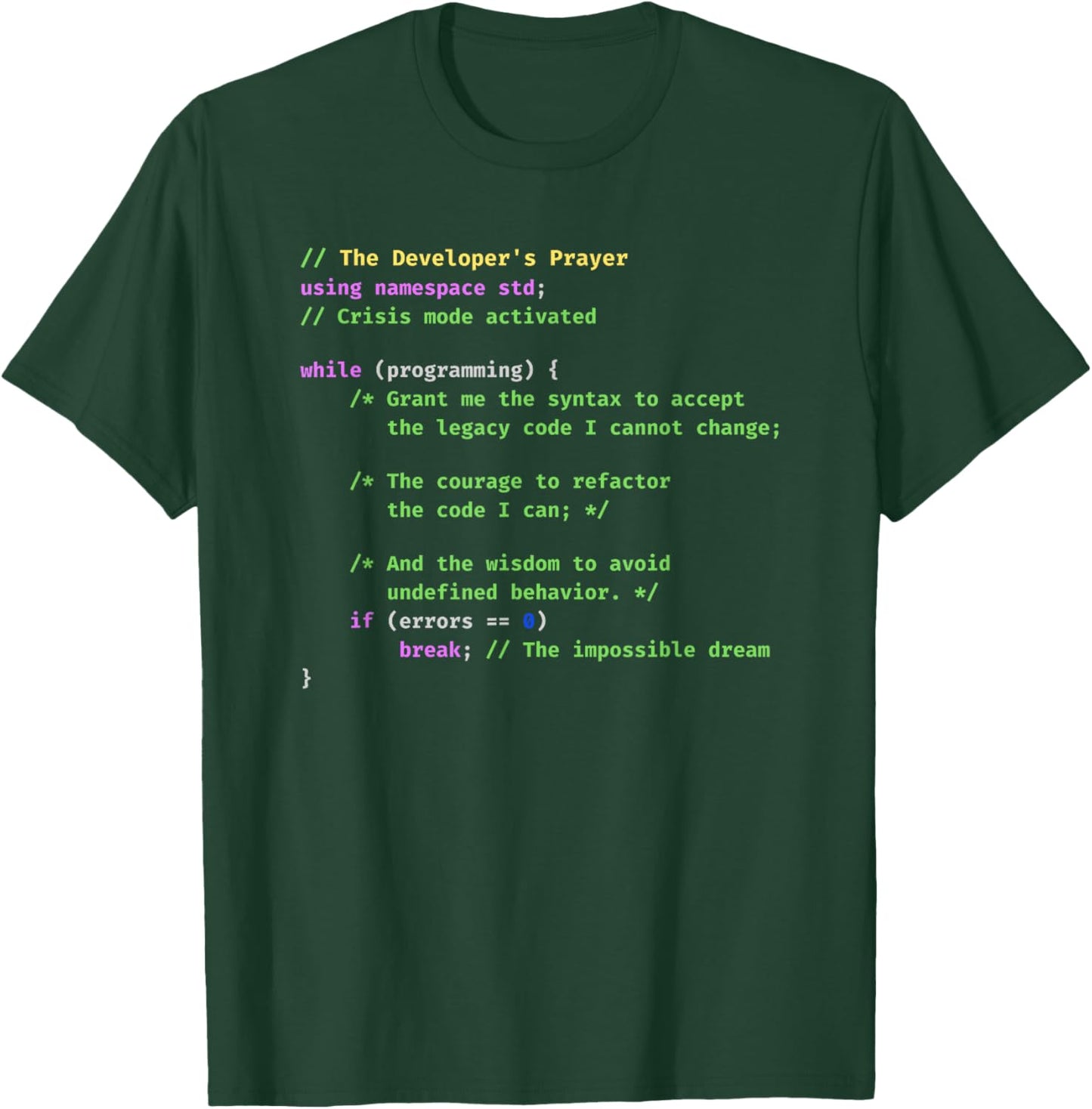 C++ Programmer Computer Science Coding Software Engineer T-Shirt - T-Shirt | Forest