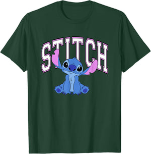 Disney Lilo and Stitch Kawaii Sitting T-Shirt - T-Shirt | Forest