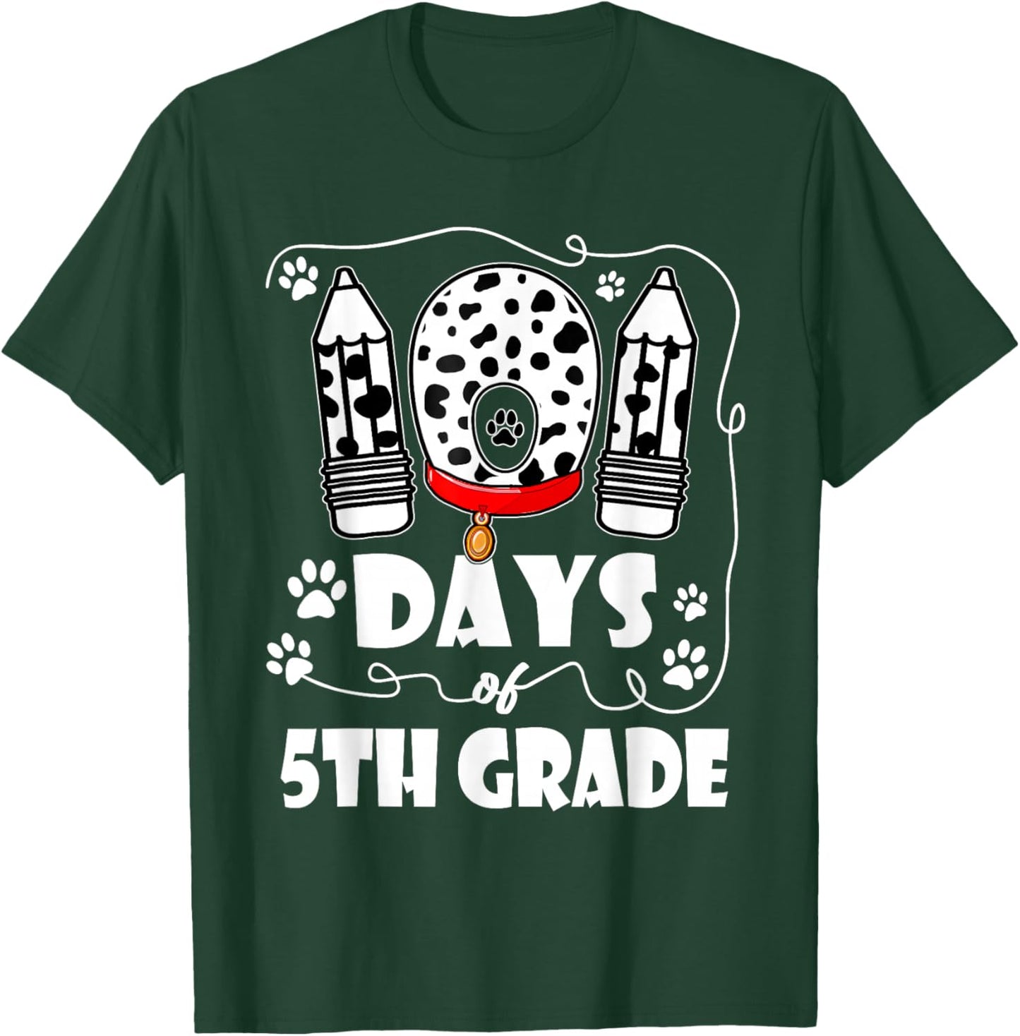 100 Days School 100th Day Students T-Shirt - T-Shirt | Forest