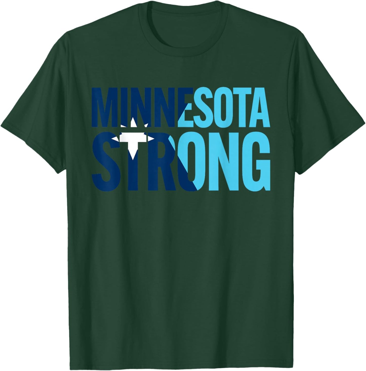 Minnesota Rebel New State Flag T-Shirt - T-Shirt | Forest