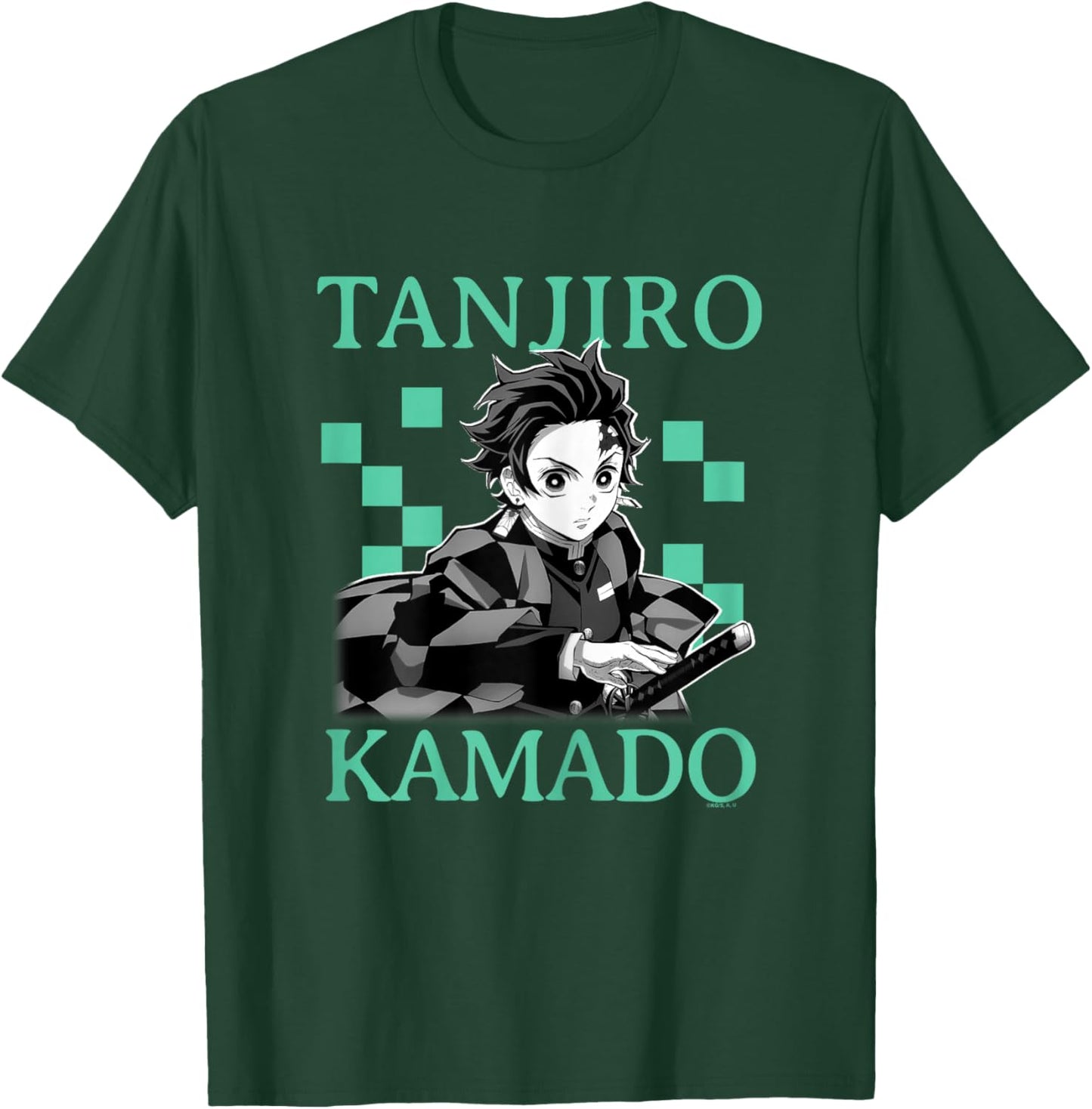 Demon Slayer: Kimetsu no Yaiba Tanjiro Kamado Classic Haori T-Shirt - T-Shirt | Forest