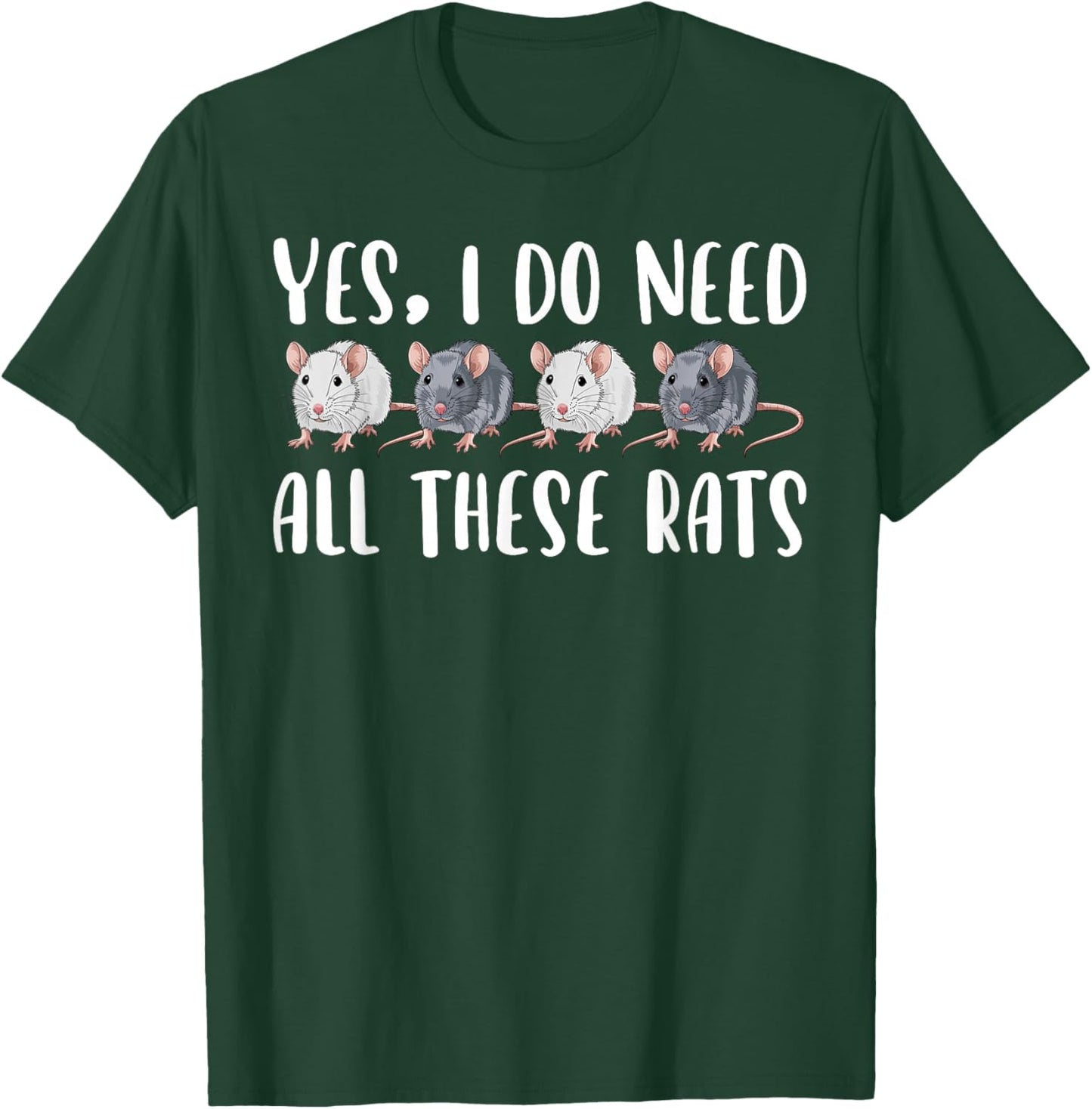 Rat Owner Funny Rat Mom Rat Lover Rat Dad T-Shirt - T-Shirt | Forest
