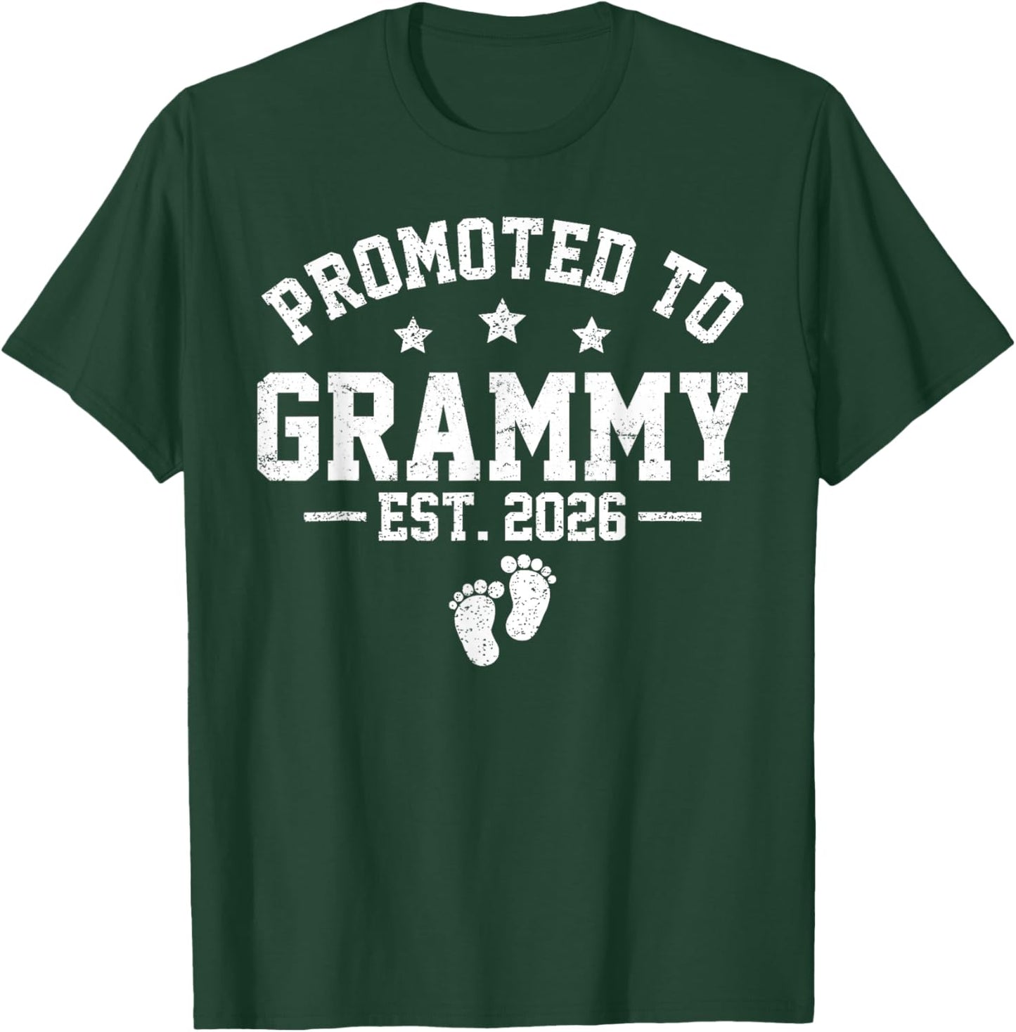 Promoted to Grammy Est 2026 Baby Announcement T-Shirt - T-Shirt | Forest