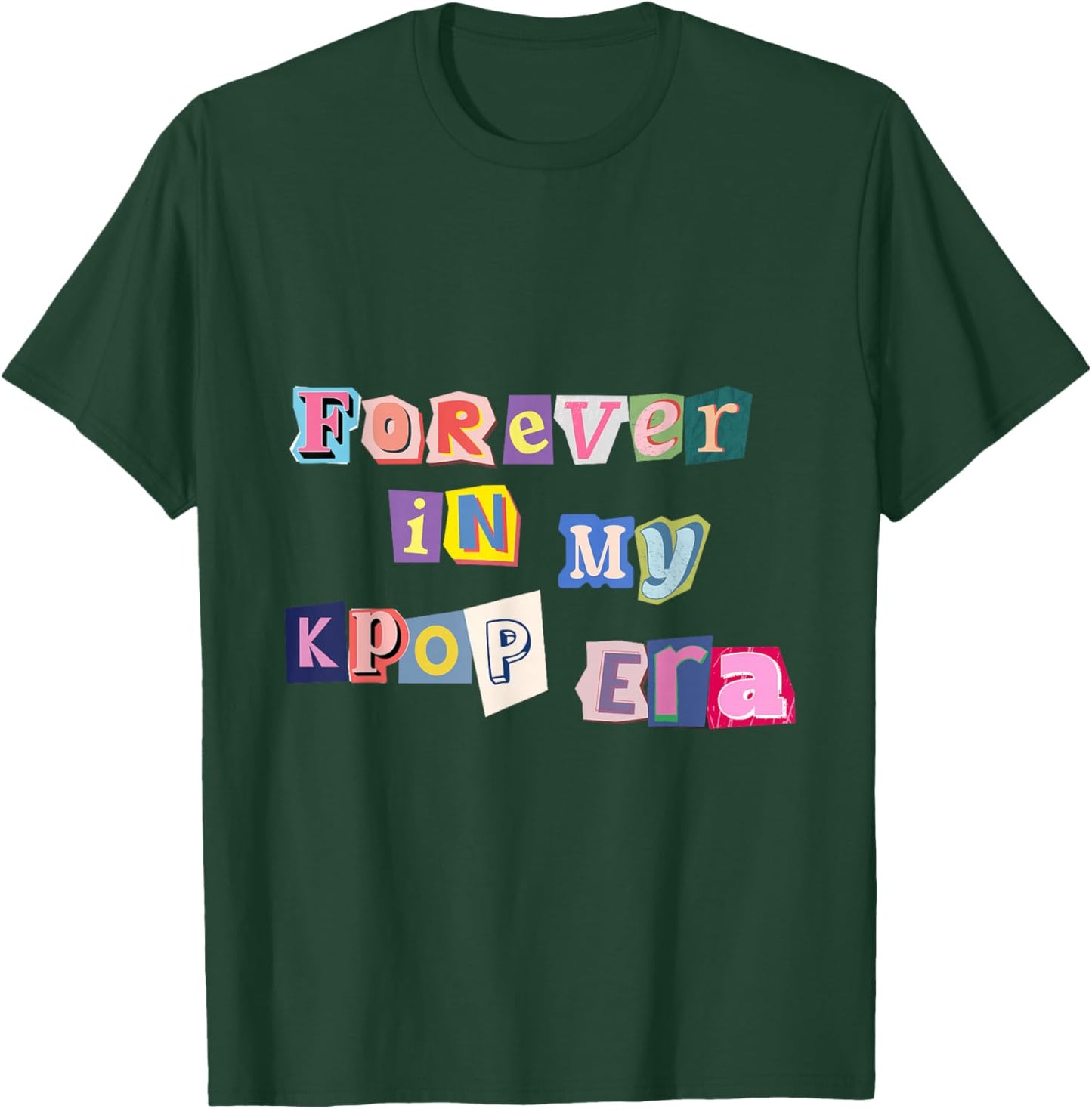Forever K-Pop – Colorful Aesthetic Fan Design T-Shirt - T-Shirt | Forest