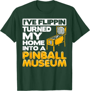 Pinball Museum Pinball Player Pinball Machine Collector T-Shirt - T-Shirt | Forest