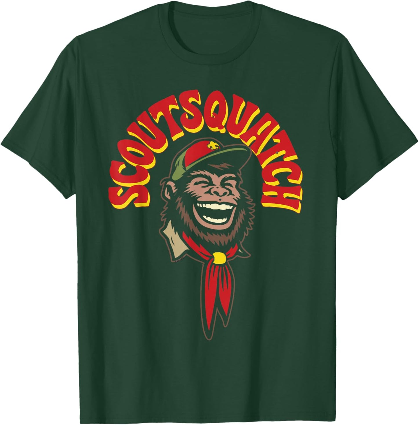 ScoutSquatch! Bigfoot Scouting America Sasquatch Funny T-Shirt - T-Shirt | Forest