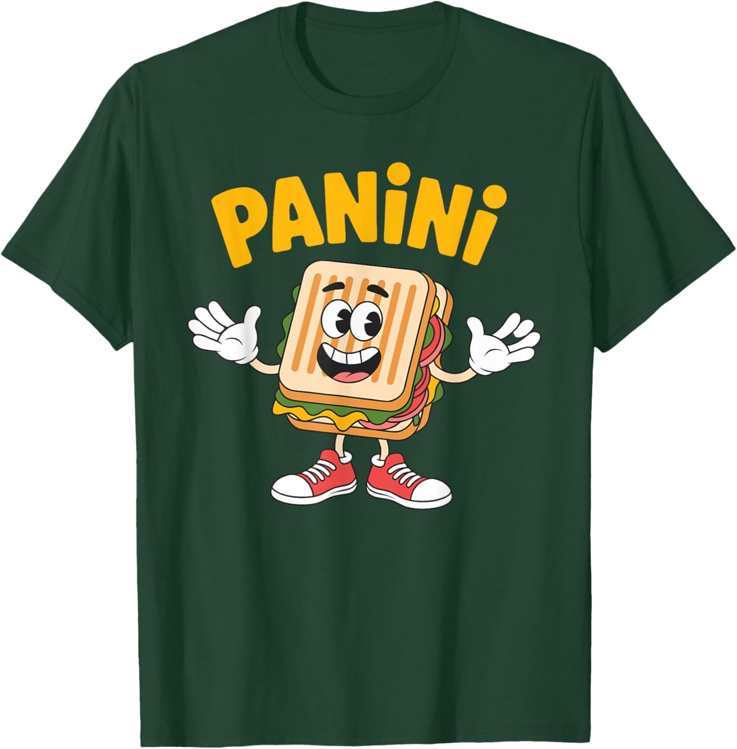 Panini Sandwich Funny Italian Brainrot Meme Sandwich T-Shirt - T-Shirt | Forest
