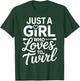 Cool Baton Twirling Art Girls Twirl Baton Twirler T-Shirt - T-Shirt | Forest