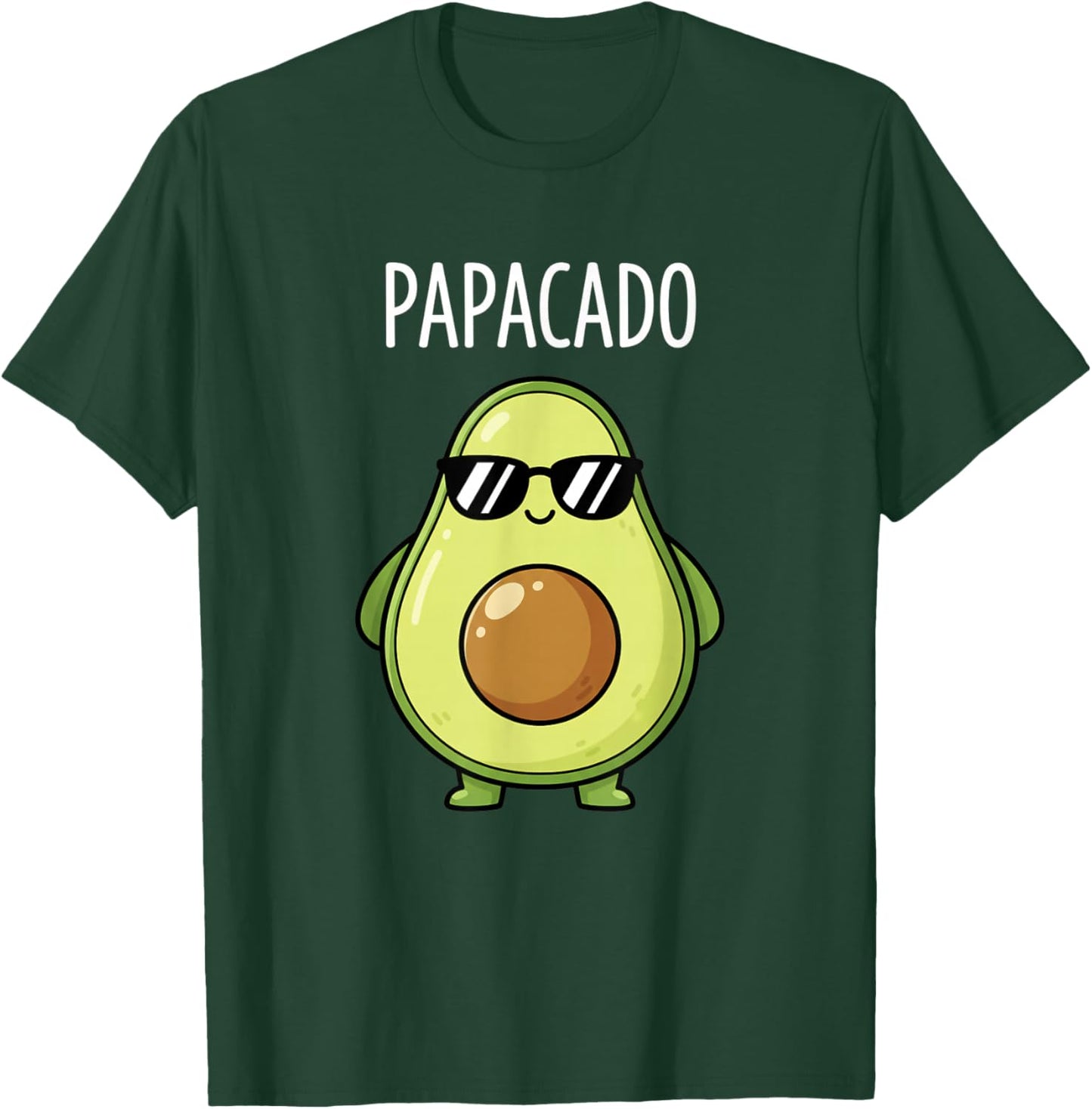Dad Papacado Avocado Design, Funny Pregnancy Announcement T-Shirt - T-Shirt | Forest