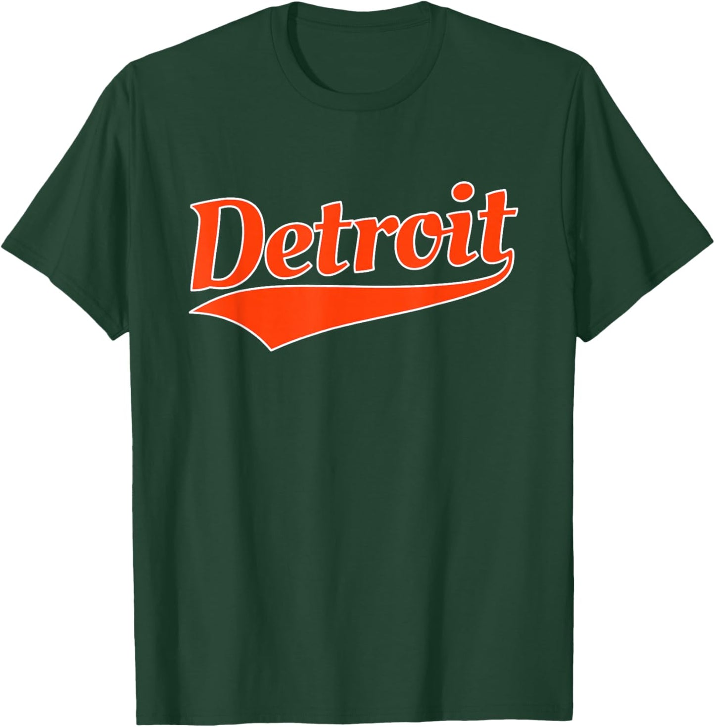 Detroit - Throwback Design - Classic T-Shirt - T-Shirt | Forest