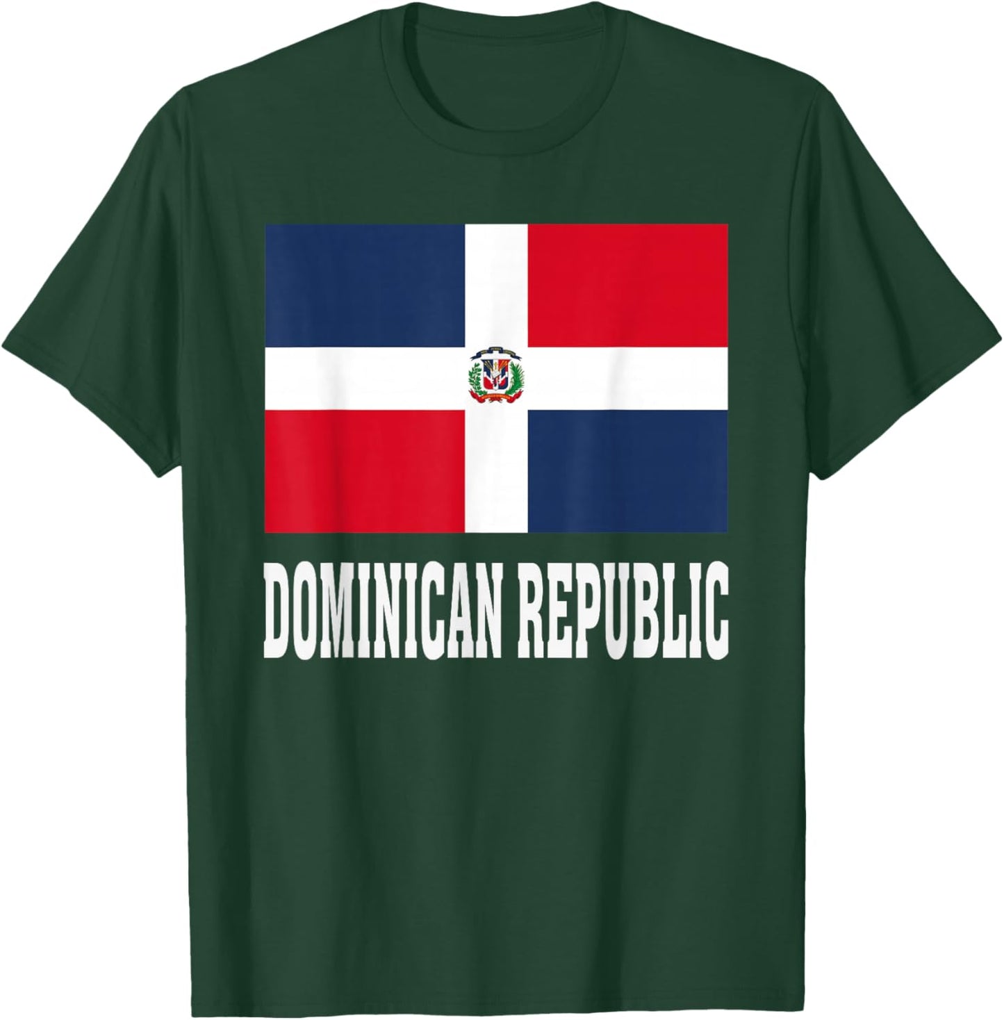 Dominican Republic Flag Patriotic National Roots Souvenir T-Shirt - T-Shirt | Forest