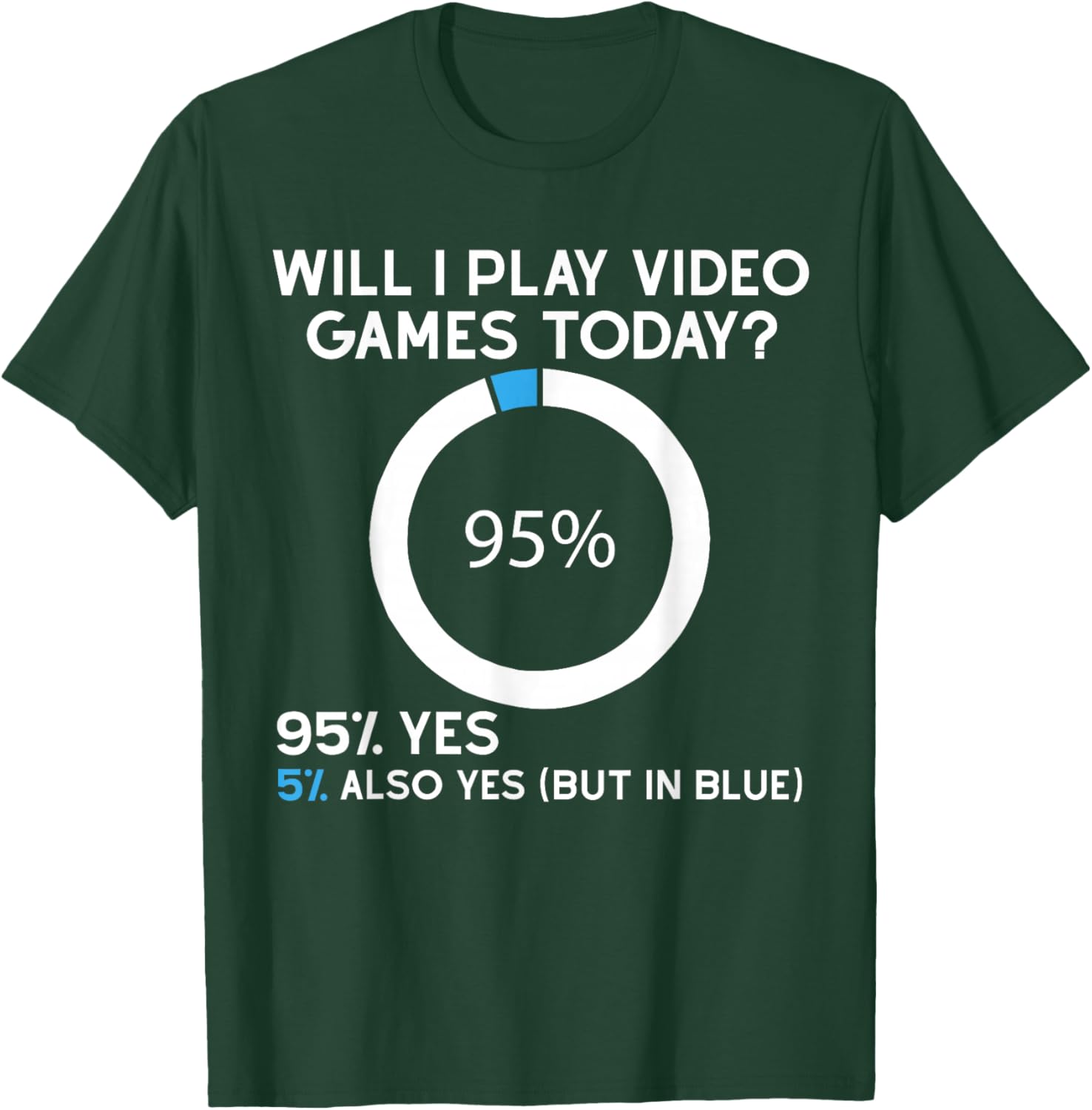 Will I Play Video Games Today Funny Gamer Gaming T-Shirt - T-Shirt | Forest