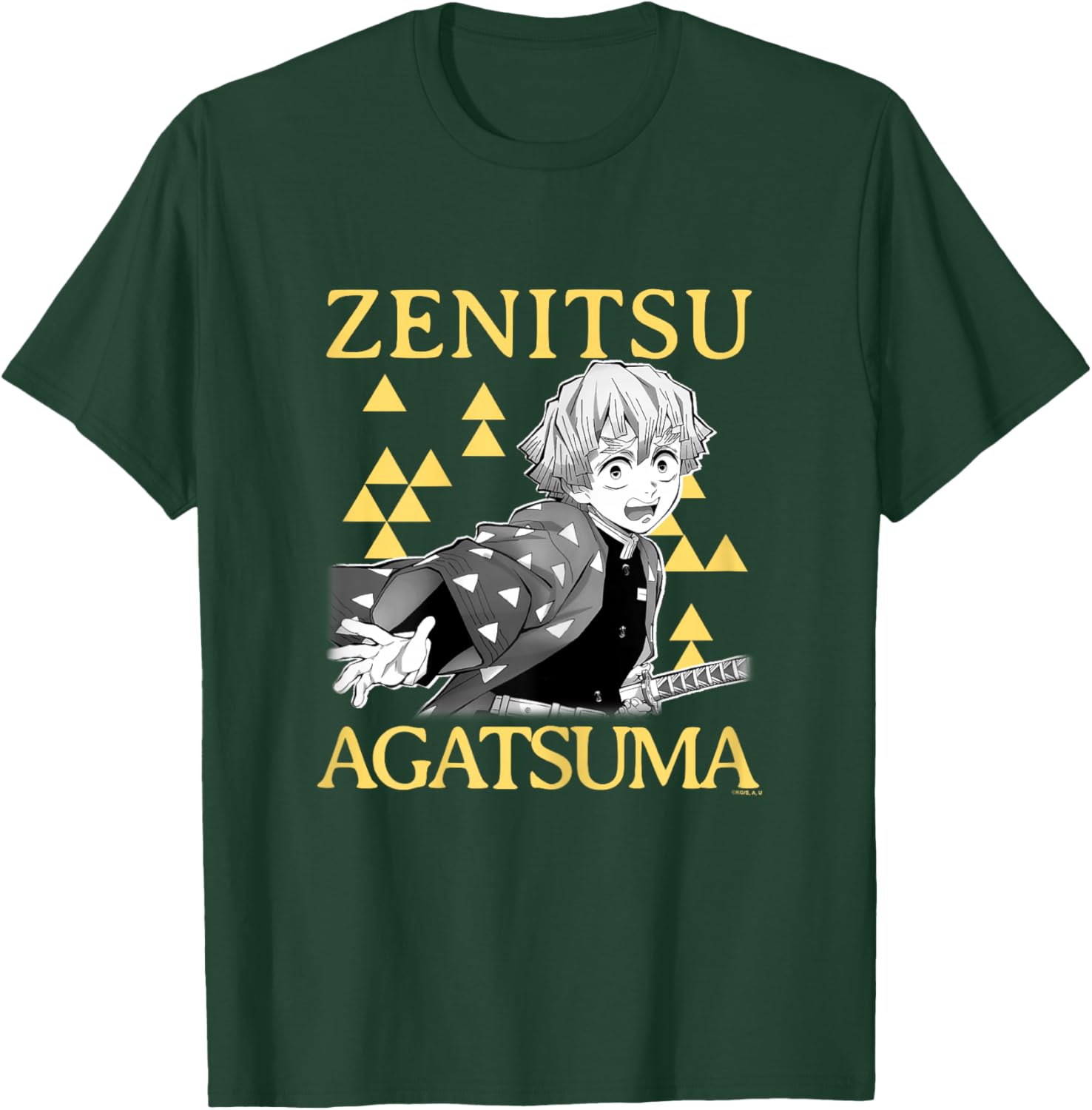 Demon Slayer: Kimetsu no Yaiba Zenitsu Scary Face T-Shirt - T-Shirt | Forest