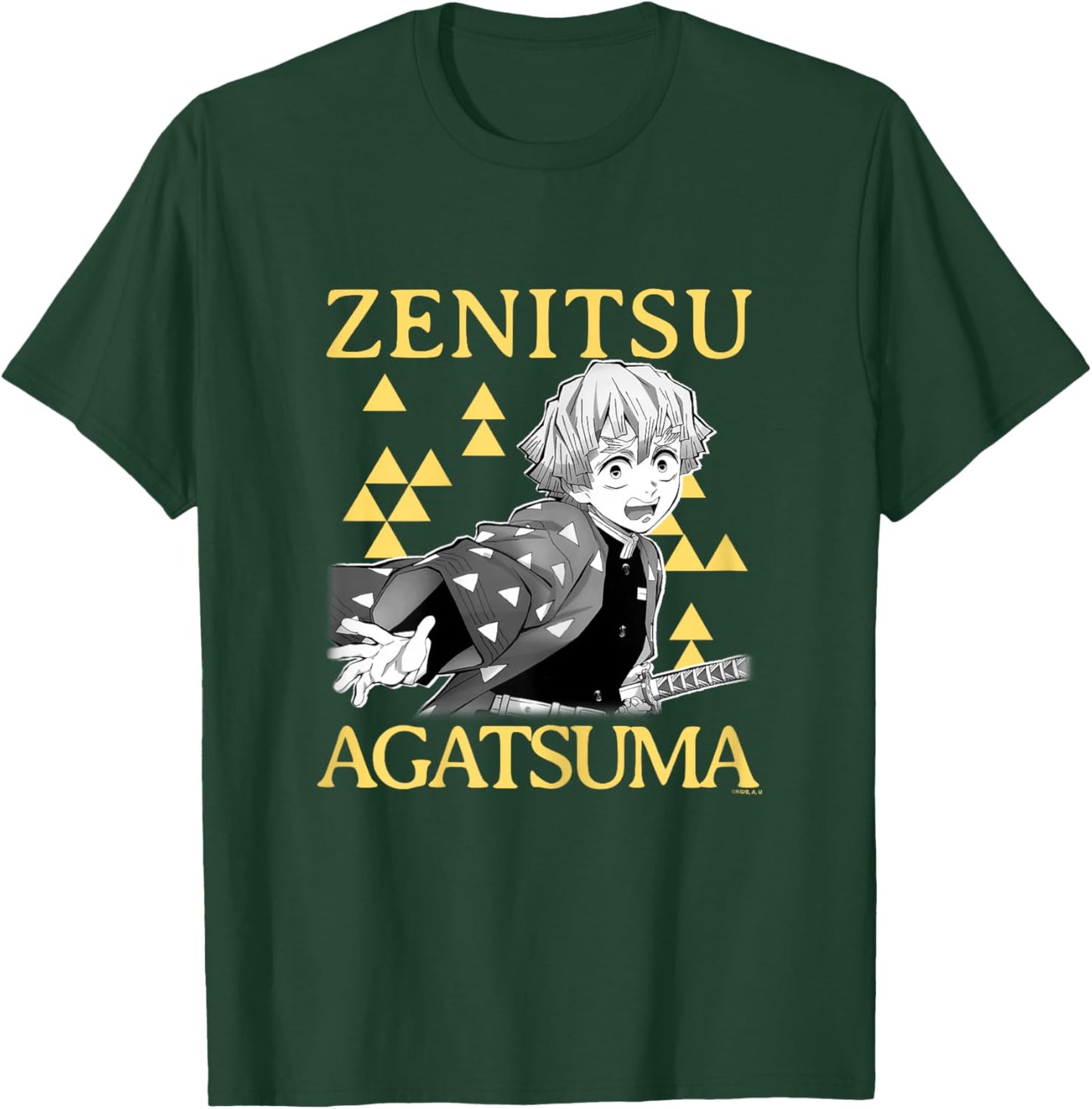 Demon Slayer: Kimetsu no Yaiba Zenitsu Agatsuma Yellow Haori T-Shirt - T-Shirt | Forest