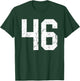 Distressed White Number 46 Jersey Player Uniform #46 T-Shirt - T-Shirt | Forest