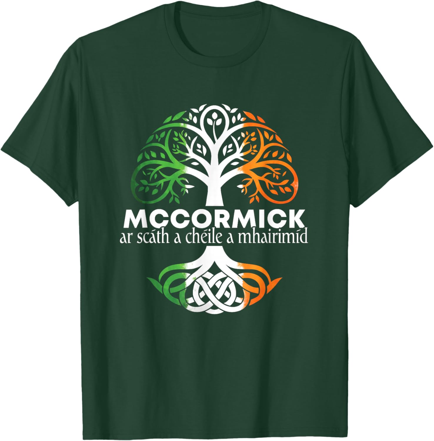 McCormick Irish Family Name Celtic Irish Roots T-Shirt - T-Shirt | Forest