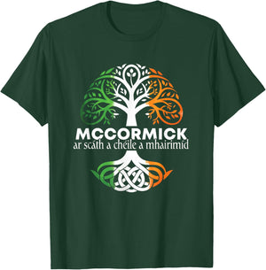 McCormick Irish Family Name Celtic Irish Roots T-Shirt - T-Shirt | Forest