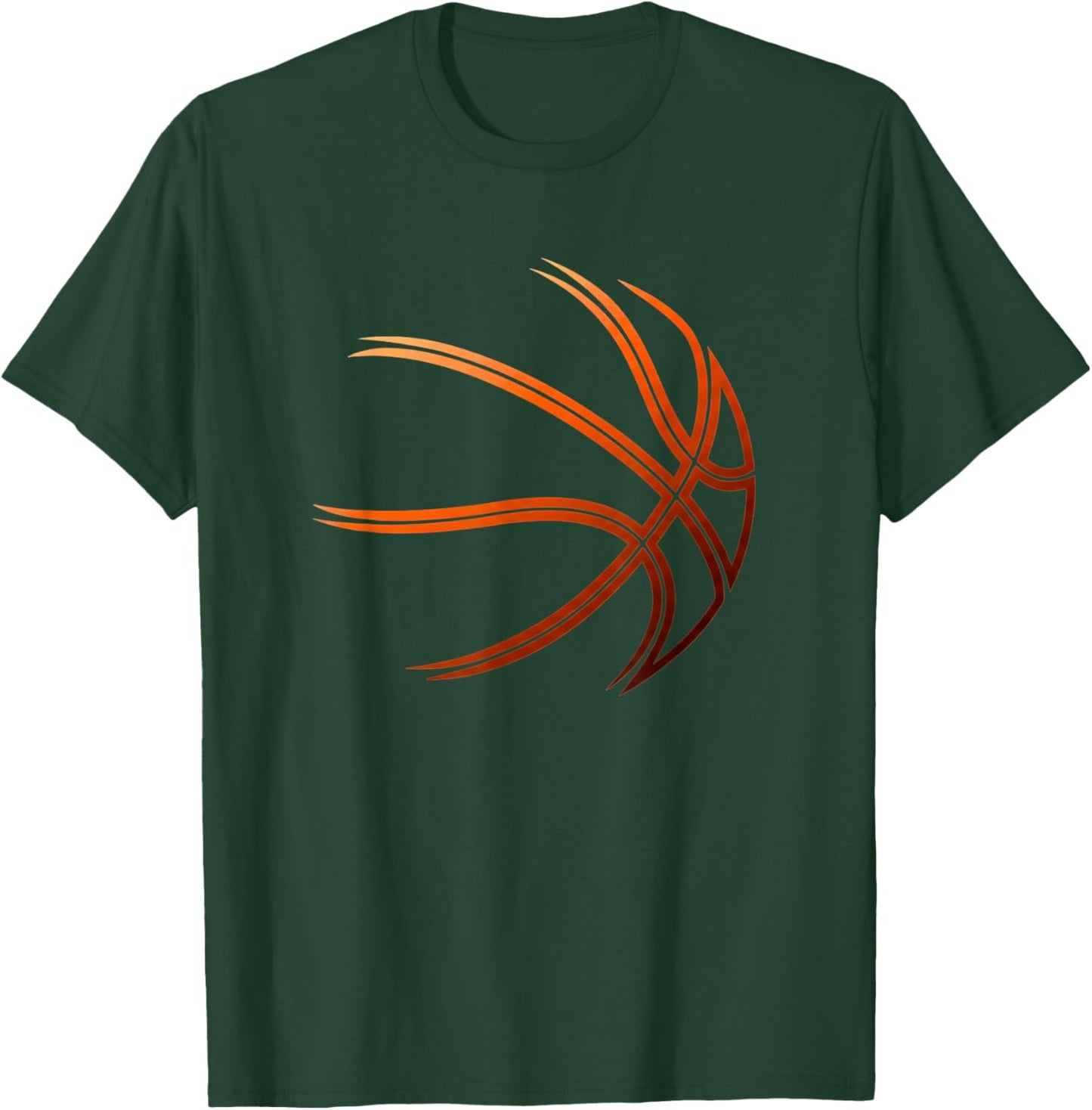 Basketball Silhouette Basketball Bball Sport T-Shirt - T-Shirt | Forest