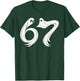 Funny Six Seven 6 7 Meme 67 Design Ghost Halloween Costume T-Shirt - T-Shirt | Forest