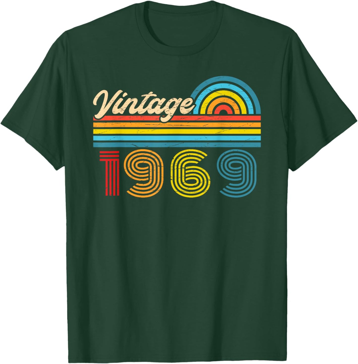 57th Birthday Retro Vintage 1969 Men Women T-Shirt - T-Shirt | Forest